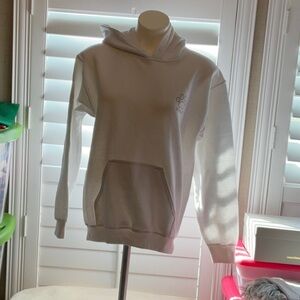 PAWZ White Hoodie with Paw Print